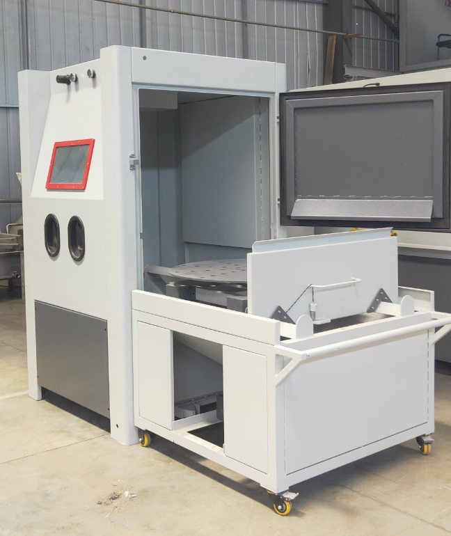 广西箱式喷砂机 适合小工件批量处理