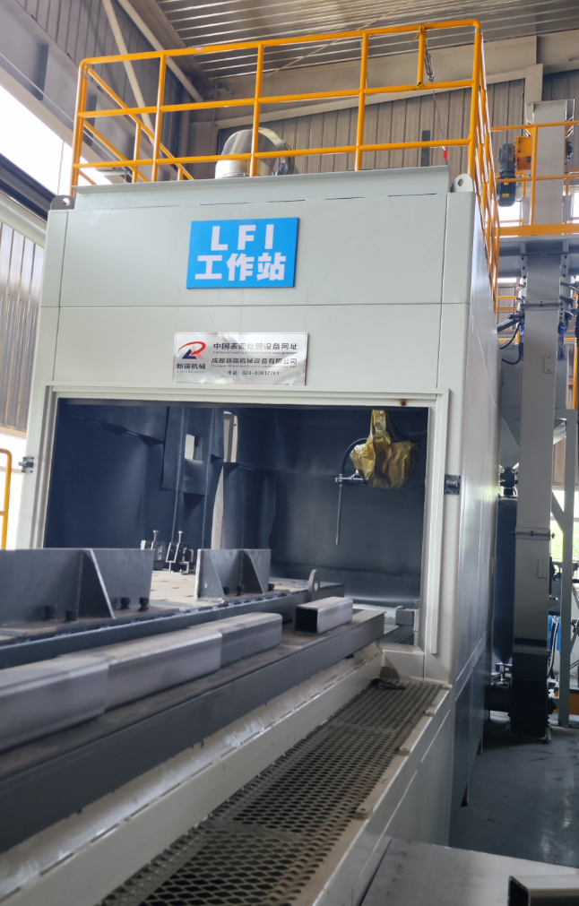 广西无尘环保自动喷砂机，车间更安全更规范